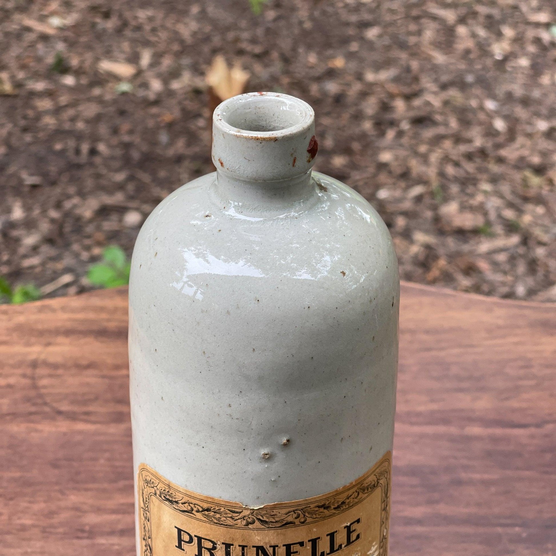 Aardewerk fles Prunelle de Bourgogne Extra Dry - Bamestra Curiosa