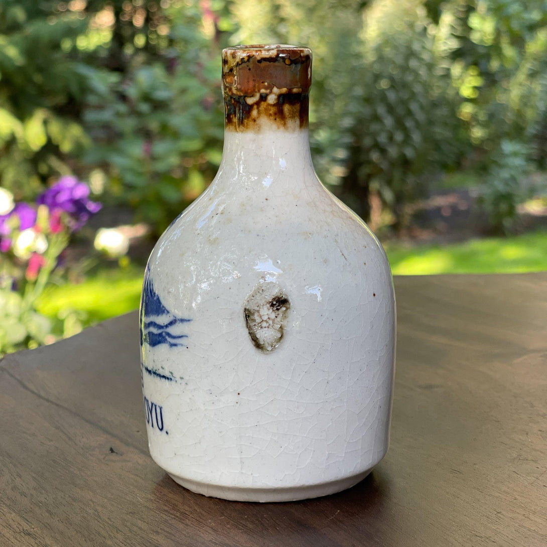 Vintage Japans Soya flesje van aardewerk - Bamestra Curiosa